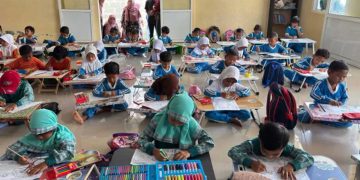 MIN 29 Lhoknga Gelar Lomba Mewarnai Anak Usia Dini