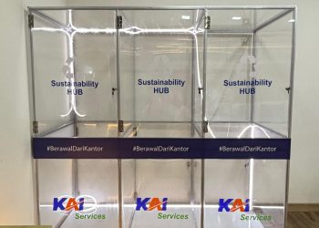KAI Services Gelar Campaign #BerawalDariKantor Ajak Karyawan Kumpulkan Sampah