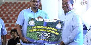 Pekerja Rentan Asahan Terima Perlindungan BPJS Ketenagakerjaan