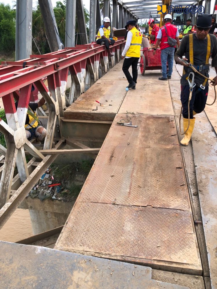 Jembatan Bailey Kutablang Aceh Direvitalisasi