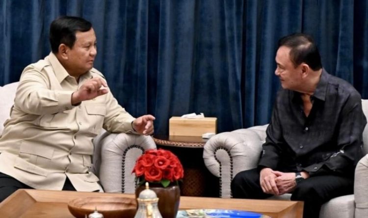 Prabowo Terima Kunjungan Thaksin di Kertanegara