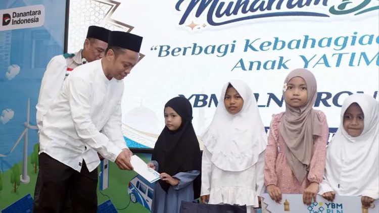 YBM PLN Salurkan Santunan untuk Anak Yatim