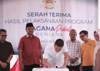 KAGAMA Serahkan Huntara untuk Warga Terdampak Bencana