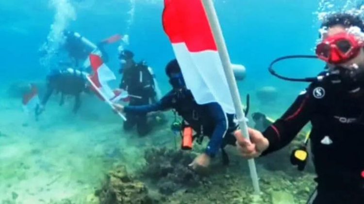 Pulau Miang Jadi Lokasi Upacara Bawah Laut HUT RI