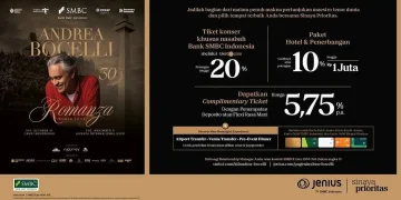 SMBC Indonesia Tawarkan Benefit Konser Andrea Bocelli