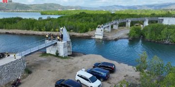 Kementerian PU Hadirkan Jembatan Gantung Geser Pertama di Indonesia