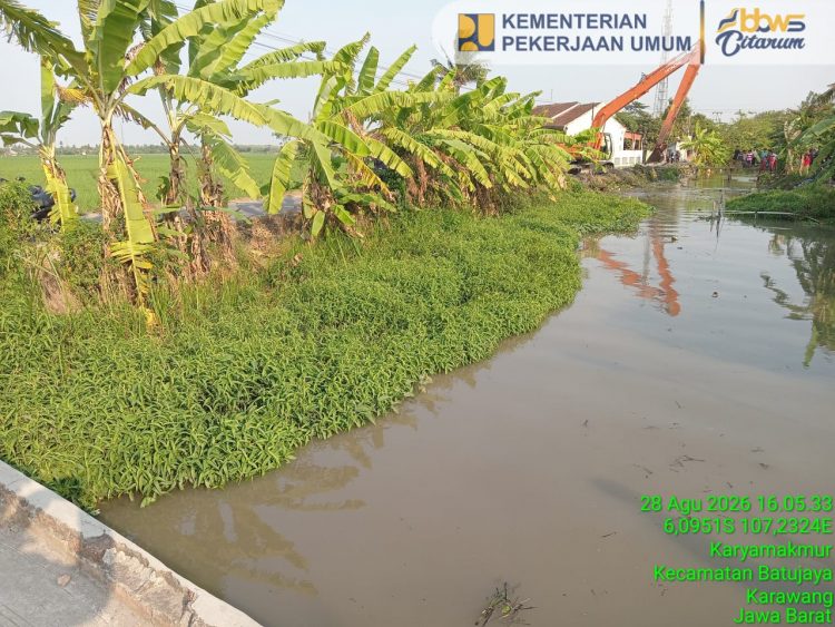 Kementerian PU Normalisasi Saluran Sekunder Tambun
