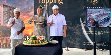 Prashanti Hotel Lampung Gelar Topping Off Siap Hadirkan Konsep Wellness
