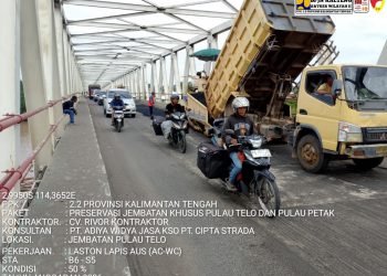 Kementerian PU Preservasi 2 Jembatan Panjang Sungai Kapuas di Kalteng