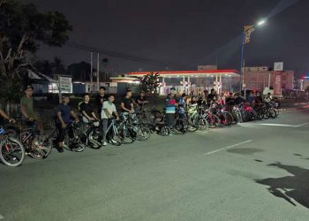 SCC Gelar Malam Gowes Perdana di Singkep
